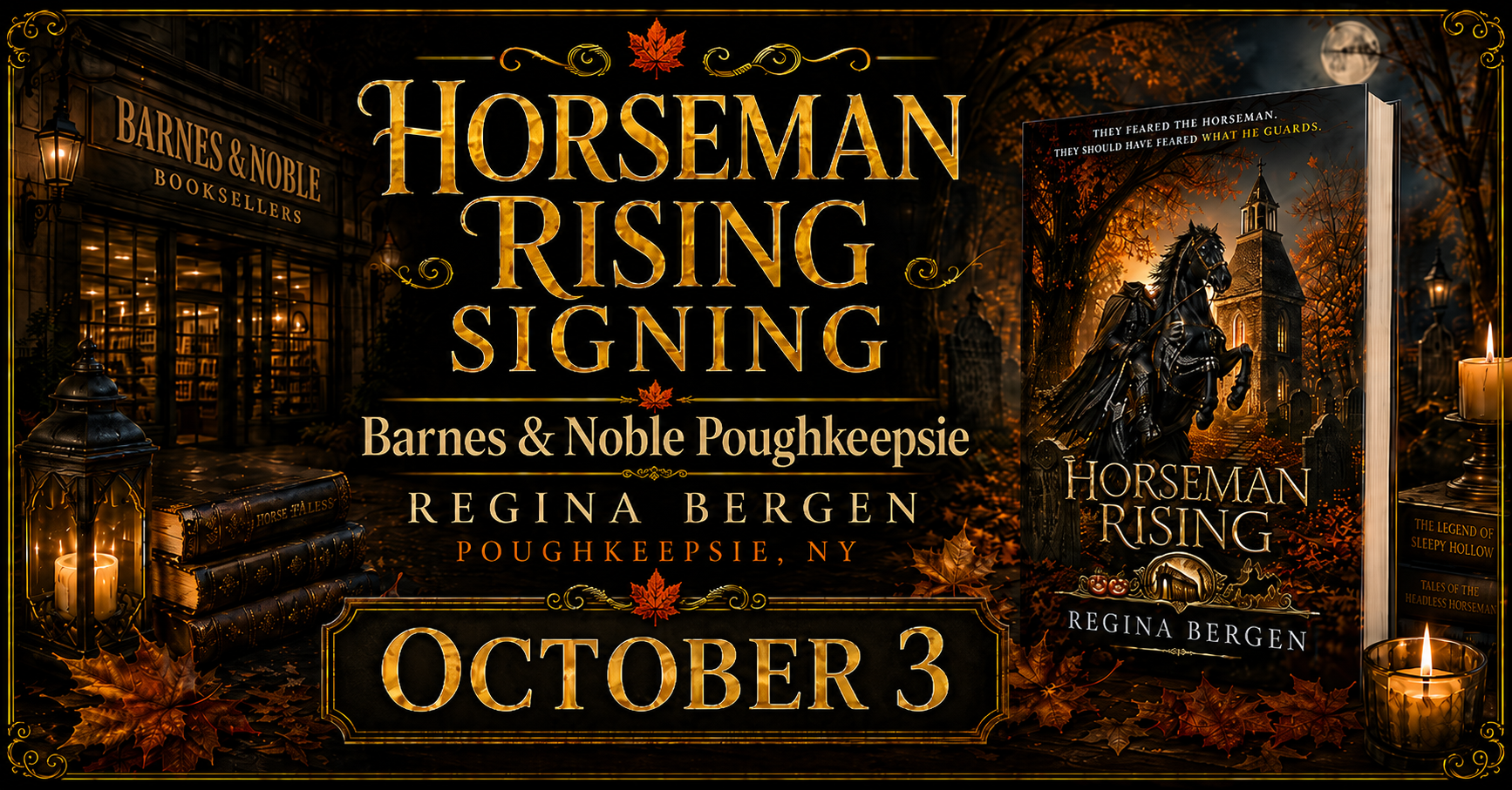 Horseman Rising signing at Barnes & Noble Poughkeepsie on October 3