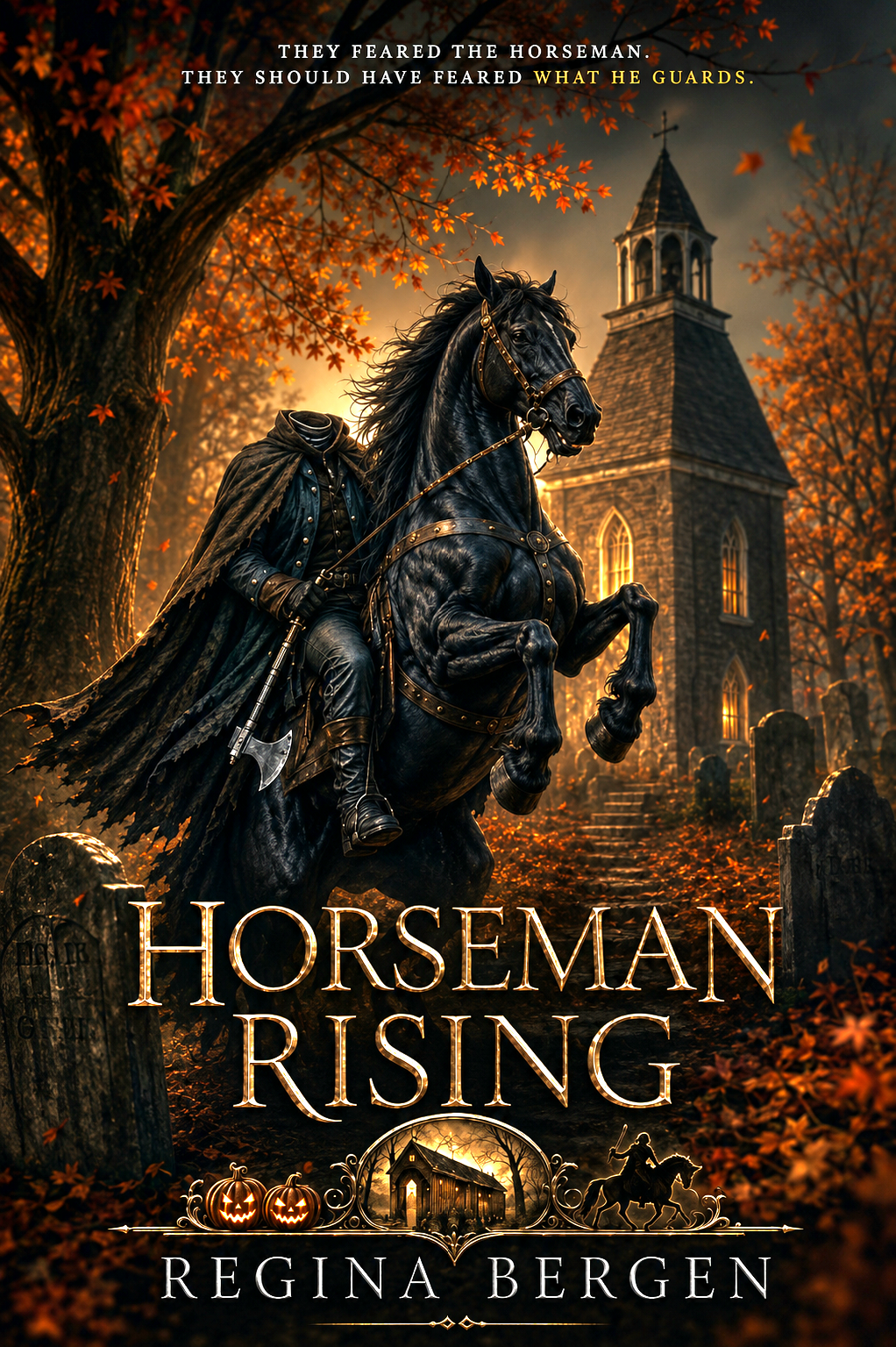 Horseman Rising book cover by Regina Bergen