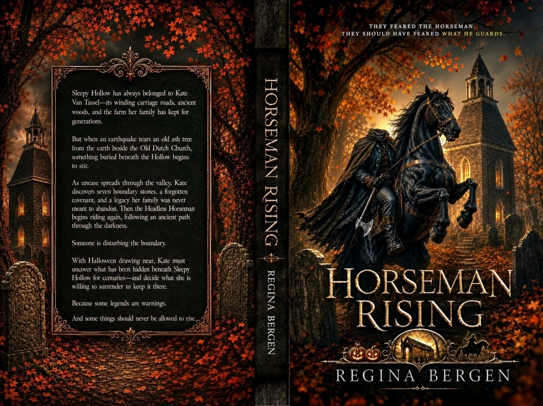 Full paperback wrap for Horseman Rising